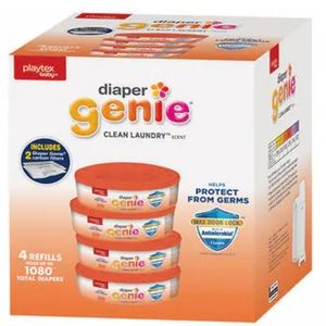 Playtex Diaper Genie Max Fresh Refill bags with a Clean Laundry Scent an…